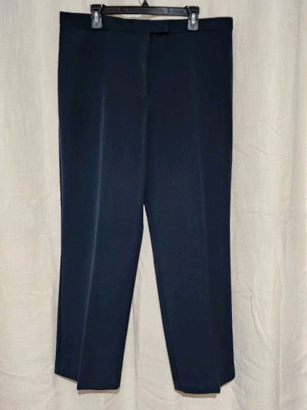 Vintage Women's Dress Pants Stretch Navy Blue Size 18